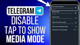 How To Disable Tap To Show Next Media On Telegram | iOS & Android