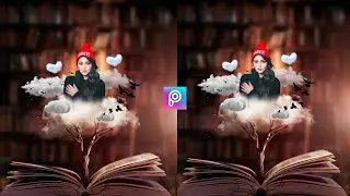 New Picsart Editing Tutorial | Clouds and Book Concept Editing |Picsart photo editing 2020 | Picsart