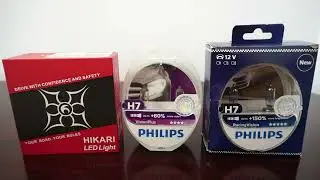 HIKARI Core 12 LED, Philips VisionPlus 60, RacingVision
