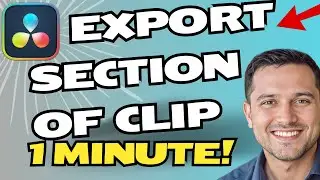 How to Export a Specific Part of a Clip in DaVinci Resolve | Easy Tutorial