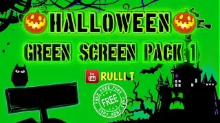 Green Screen PACK HALLOWEEN 1 [1080p] HOROR CREEPY HAUNTED SKULL CEMETERY GHOST GRAVE TRICK OR TREAT