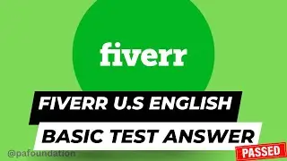 Fiverr U.S English Basic Test Answers 2022-2023 || Fiverr english test answers 2023 
