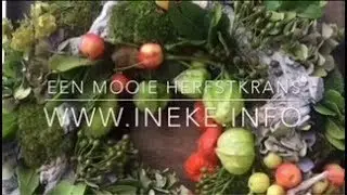 Een mooie herfstkrans maken ,  (wreath autumn )