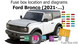 Fuse box location and diagrams: Ford Bronco (2021)