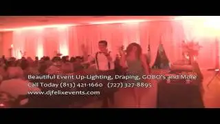 Tampa St Pete Event and Wedding Up-Lighting, Draping, Gobo's Rentals! (727) 327-8895