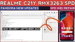 Realme C21Y RMX3263 SPD🔥 Imei Repair Network Fix 🔧 Pandora New Updates 