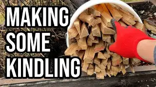 Making Small Splits for the Wood Stove - Using a Kindling Cracker