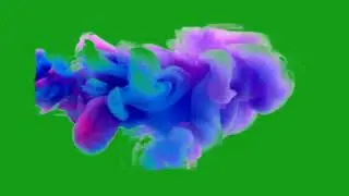 Colorful thick smoke effect | Green Screen Library