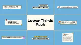Neobrutalism Lower Thirds Pack | After Effects template