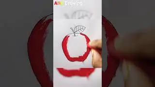 Apple Drawing And Painting Shorts | Easy Drawing shorts #shorts