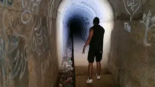 "Apunto de reventar: entramos al TÚNEL que pasa POR DEBAJO de la presa."