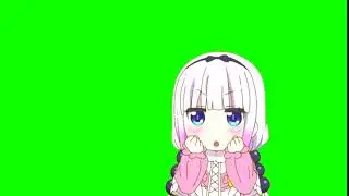 Kanna Kamui Ahhhh Green Screen - Chroma Key