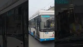 (г.Чебоксары) троллейбус УТТЗ-6241-10-02 "Горожанин" на маршруте: 10 (съёмка 24:08:24)
