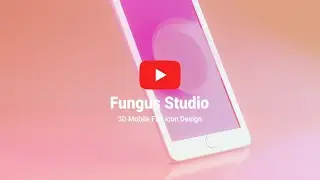 3D Mobile Flat icon Design | Blender 3.4