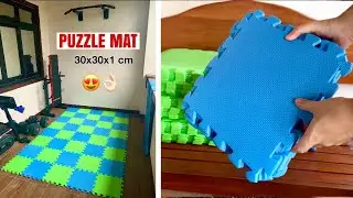 Unboxing Affordable PUZZLE MAT for Home Workout/ Yoga / Crawling Baby