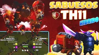 ATAQUE HIBRIDO DE SABUESOS PARA TH11-AYUNTAMIENTO 11 // Clash Of Clans