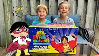 Ryans World New Movie Collection! Unboxing Large Mystery Box