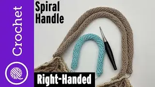 Crochet Spiral Handle, Cord, Rope and measure for stretch