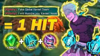 TOP GLOBAL XAVIER 1 HIT BUILD AUTO WINSTREAK?! (XAVIER BEST BUILD 2025!🔥) - MLBB