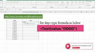 How to Convert Dates into Days of the Week in Excel