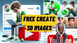How to create 3D AI Social media Images _3d Ai image generator _The Tech Sky