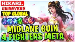 Midlane Guin 4 Fighters Meta [ Top Global Guinevere ] ʜɪᴋᴀʀɪ. - Mobile Legends Emblem And Build