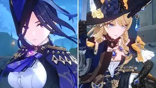 Navia & Clorinde Fighting Gardemeks Cutscene (Genshin Impact)