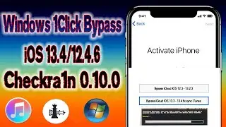 APRIL FREE NEW Checkra1n 0.10.0 Windows Bypass  iCloud iOS 13.4/12.4.6, Blackscreen FIX,iTunes sync