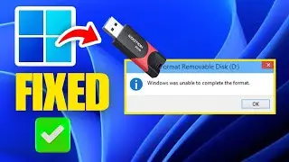 Windows Was Unable to Complete the Format? Fix USB, SD Card & Pen Drive Fast!