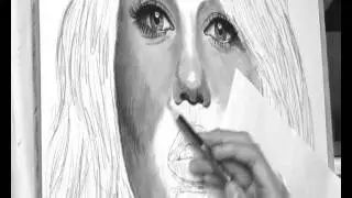 Making a drawing of Miley Cyrus -by Jhonatan Kalsnes