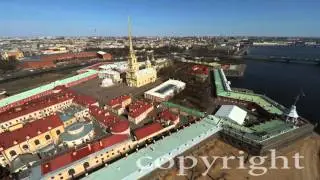Петропавловская крепость. Аэросъемка.