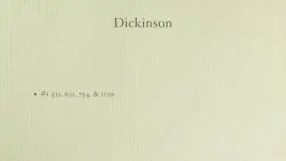 Reading Whitman & Dickinson