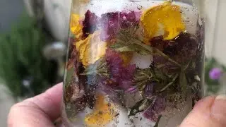 Making botanical candles
