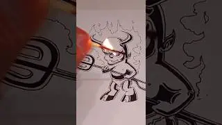 I draw a Demon/ink sketch 