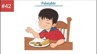 'Palatable' Meaning and Sentence Examples || English Vocabulary for beginners