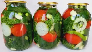 VERY EASY! THE SECRET to storing Cucumbers and Tomatoes for 2 years! More DELICIOUS than FRESH!