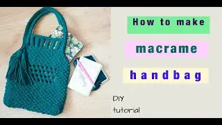How to make macrame handbag - shopping bag - DIY bag tutorial