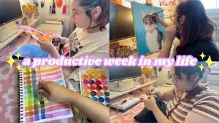 ✸ studio vlog ✸ | sewing projects, drawing, painting