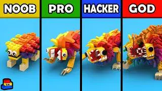 LEGO Poppy Playtime: Building Yarnaby (Noob, Pro, Hacker, and GOD)