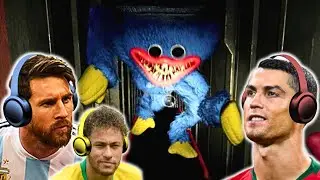 Messi & Ronaldo make Neymar play SCARIEST GAME EVER!