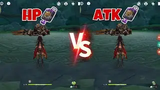 C0 Dehya with HP Sands vs with ATK Sands Damage Comparisons & Showcases! Which One is Better???