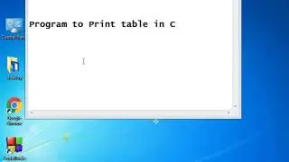 program to print Table   of a number in c(hindi)