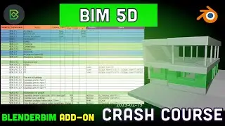 BIM 5D - COSTING - Crash Course  - BlenderBIM