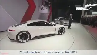 Porsche, Mission E concept Reveal - 2 Drehscheiben ø 5,5 m