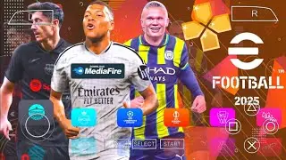 eFootball PES 2025 PPSSPP Android Offline Update New kits Complete Transfer Update
