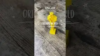 EASY ORIGAMI OSCAR TUTORIAL | HOW TO MAKE ORIGAMI OSCAR STEP BY STEP | DIY HOLLYWOOD CRAFTS OSCAR