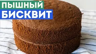 ПЫШНЫЙ ШОКОЛАДНЫЙ БИСКВИТ! Простой Рецепт от Сабины Темиралиевой