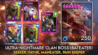 UNM Bateater Clan Boss - Maneater, Seeker, Pain Keeper, Fayne | Raid Shadow Legends Guide