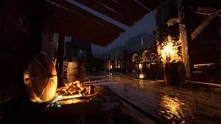 Abandoned Castle Thunder Storm - Ambient ASMR Unreal Engine Visual