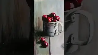 Вишня/черешням маслом. Живопись
